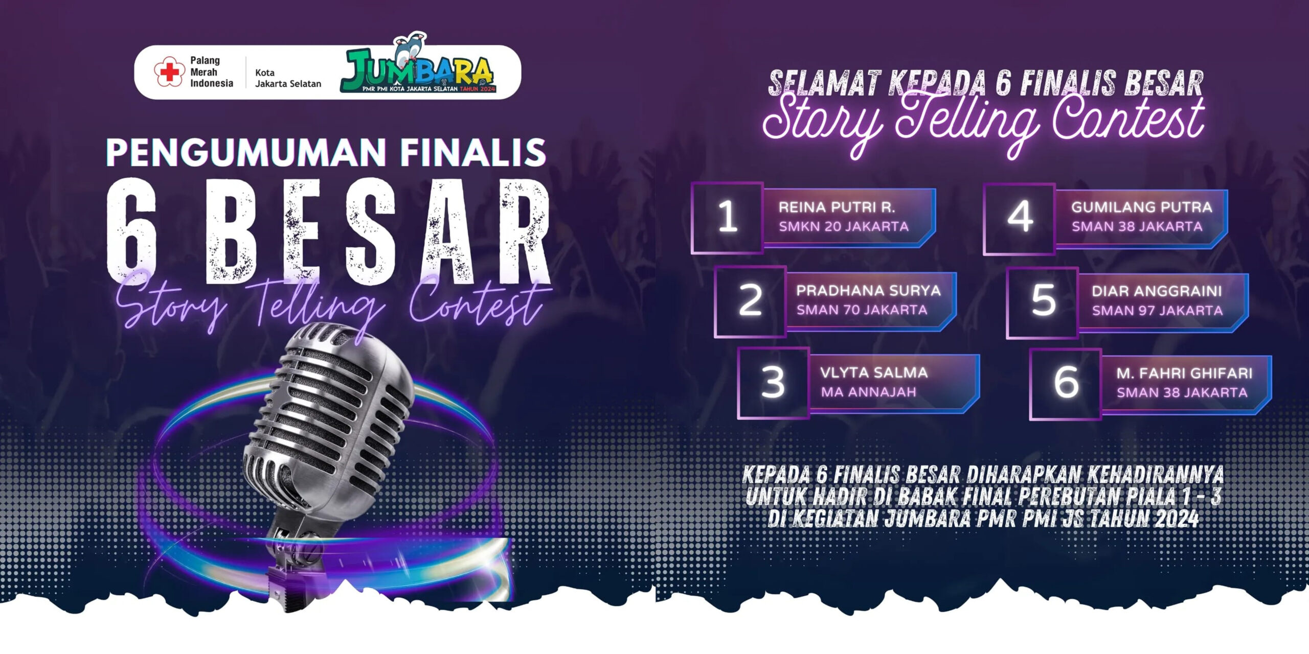 6 FINALIS BESAR LOMBA STORY TELLING CONTEST